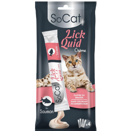 SoCat LICK QUID au saumon x4